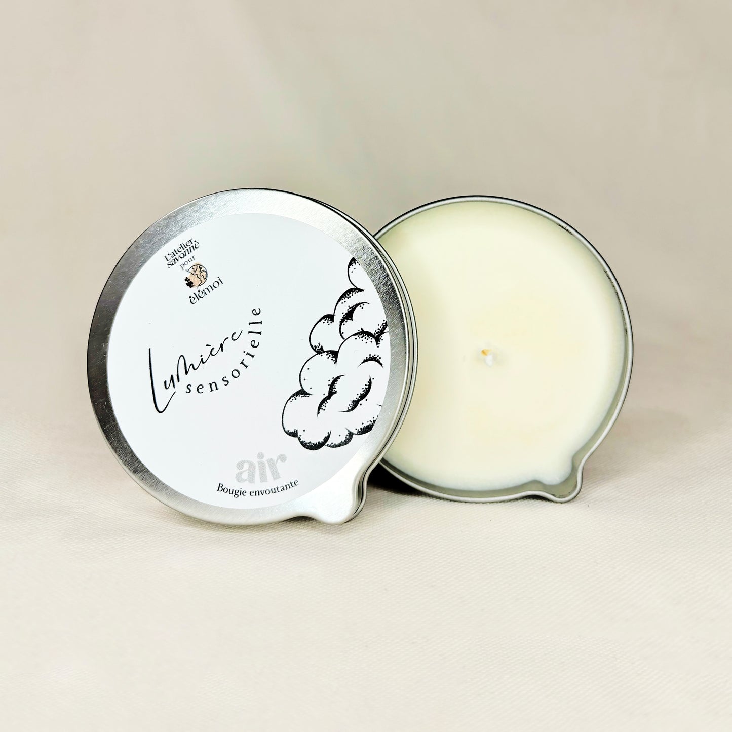Bougie de massage "Lumière sensorielle" - AIR
