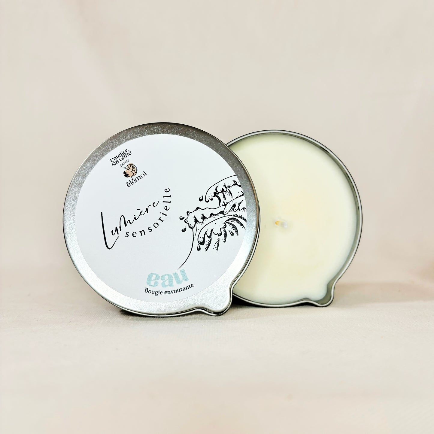 Bougie de massage "Lumière sensorielle" - EAU