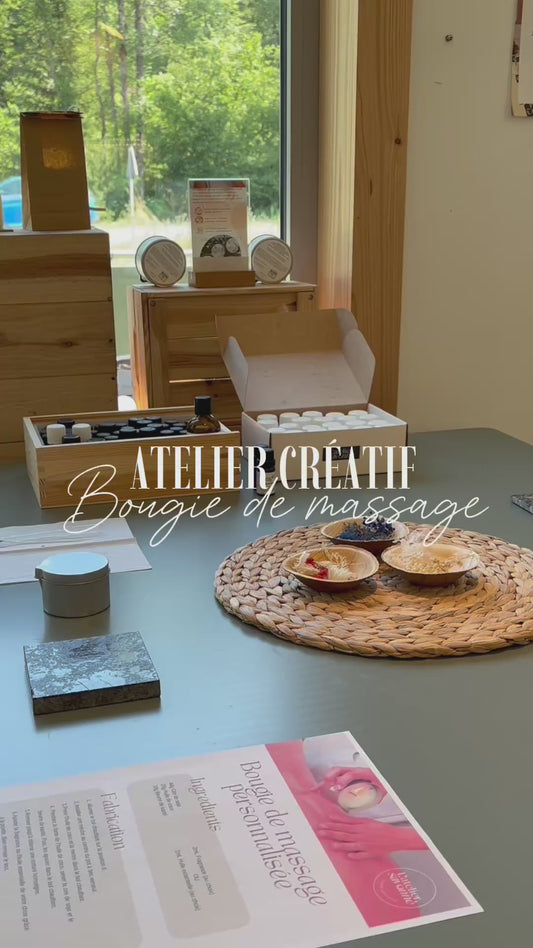 ATELIER CRÉATIF – Fabrique ta Bougie de Massage personnalisée !